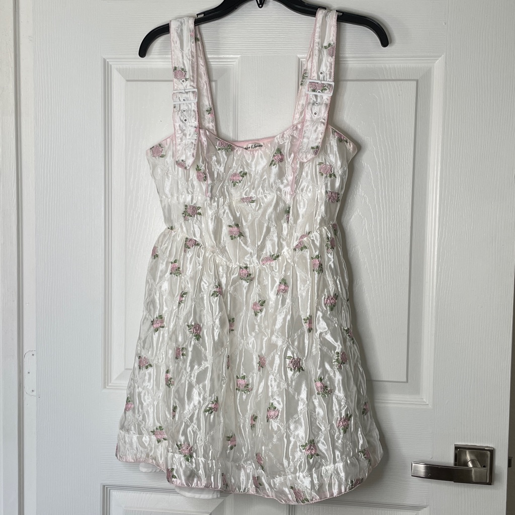 For Love And Lemons Tasha Floral Corset Tank Mini Dress